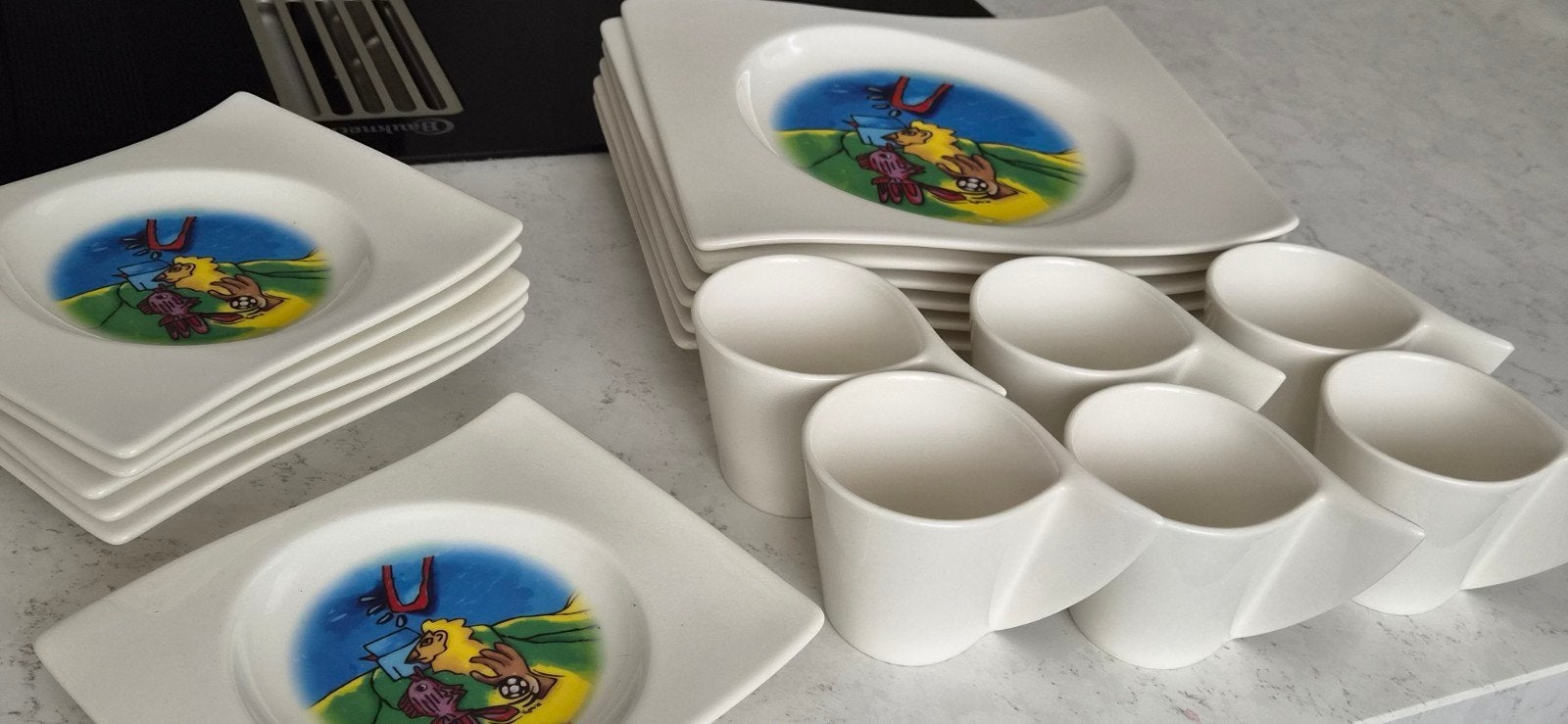 Villeroy & Boch 18-delig (6 personen) ontbijtservies - Limit, Villeroy & Boch, Nieuw, Ophalen of Verzenden, Modern