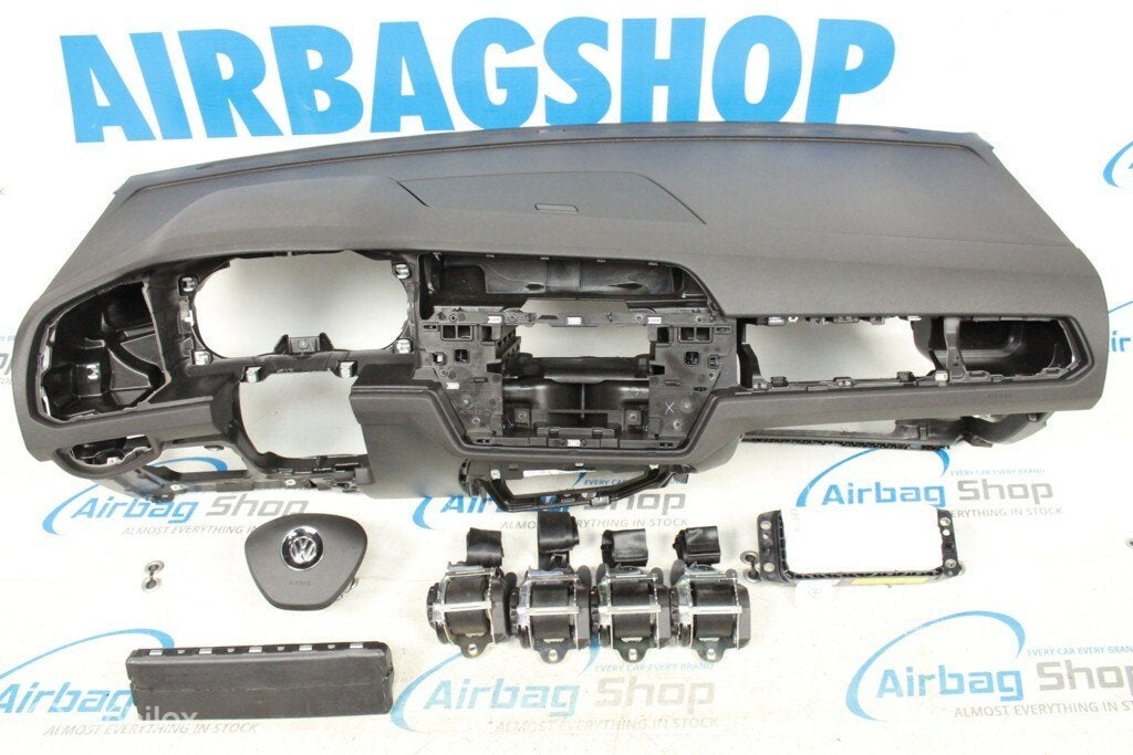 Airbag set - Dashboar zwart Volkswagen Touran (2015-heden)