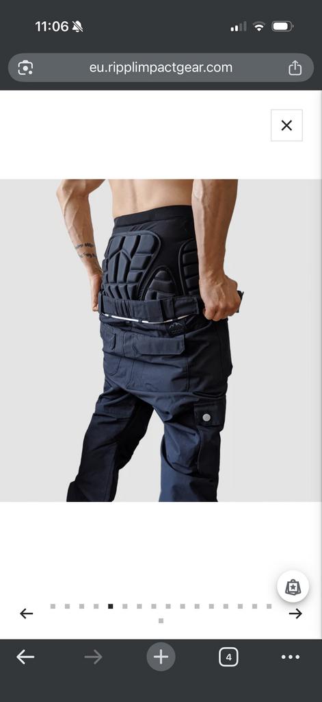 Rippl Impact Gear Snowboard Crash Pants, Kleding | Heren, Wintersportkleding, Nieuw, Overige typen, Maat 48/50 (M), Ophalen of Verzenden