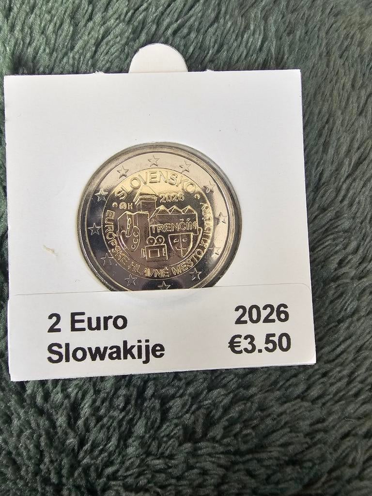 2 euro herdenkingsmunt Slowakije 2026 Trencin UNC, Postzegels en Munten, Munten | Europa | Euromunten, Ophalen of Verzenden, Slowakije