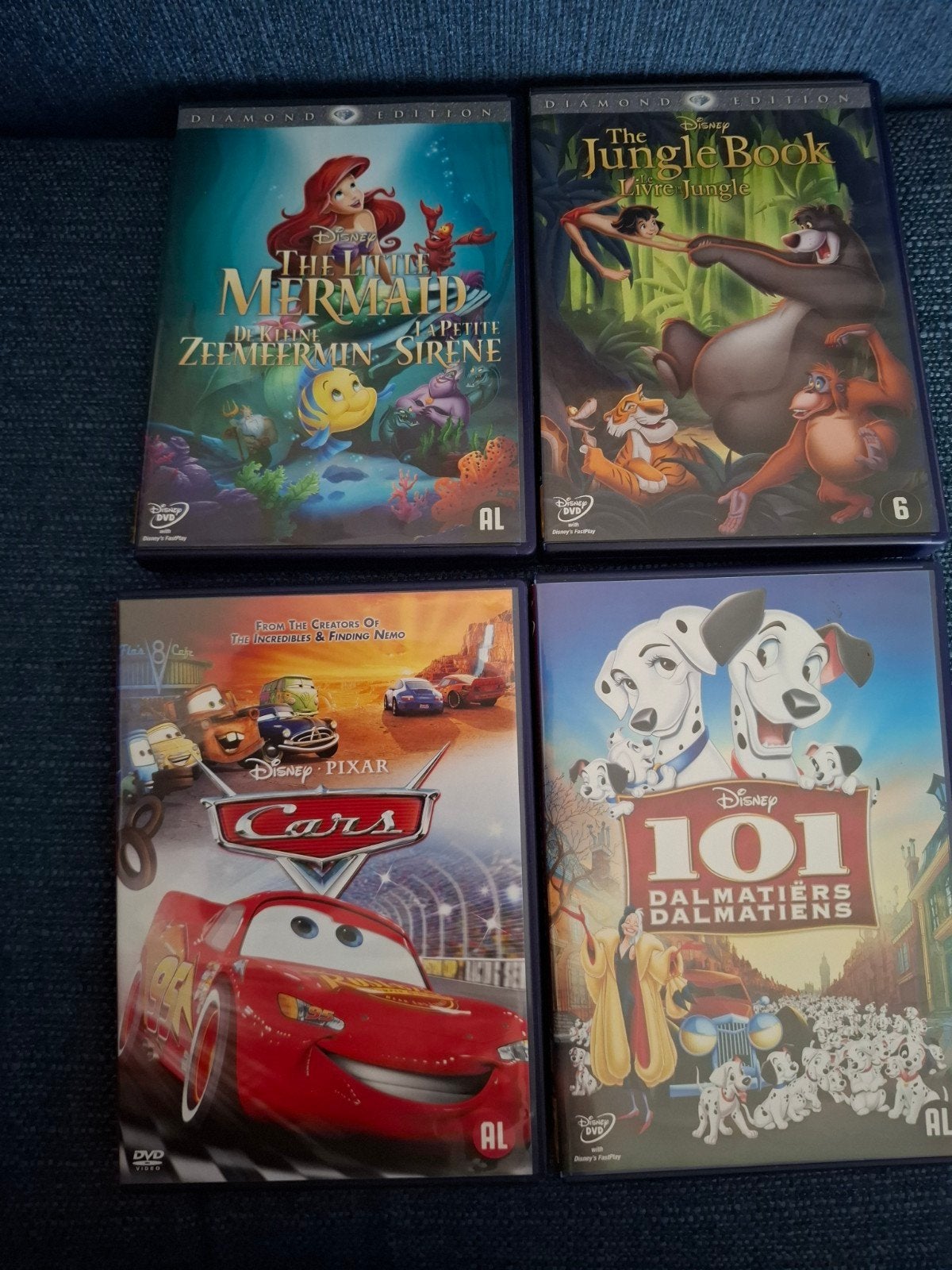 Disney DVD Collectie: De Kleine Zeemeermin Jungle Book Cars, Cd's en Dvd's, Dvd's | Kinderen en Jeugd, Gebruikt, Animatie, Verzamelbox
