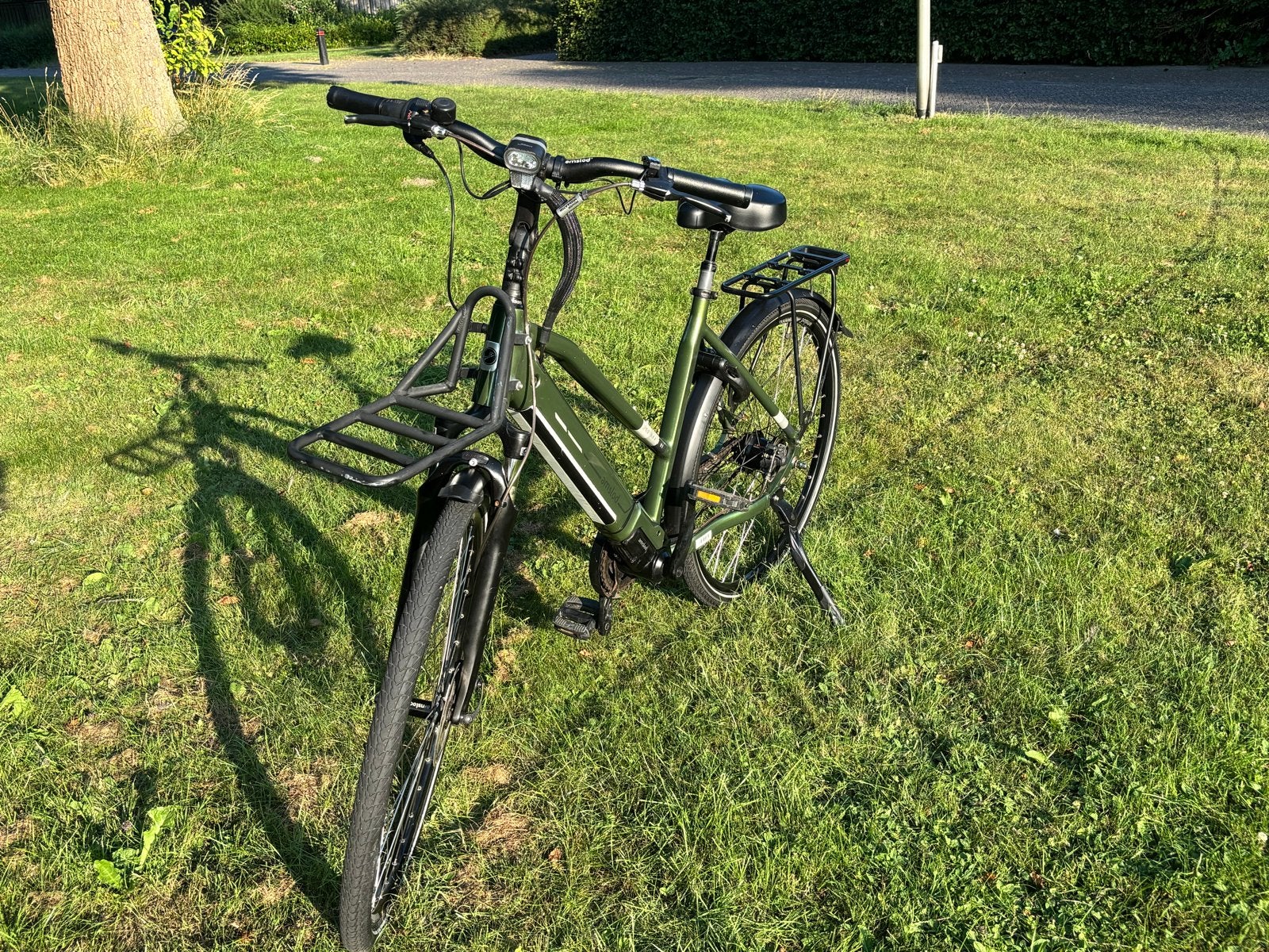 Amslod Dalton E-bike met Shimano Nexus, 53 cm frame, Zo goed als nieuw, 51 tot 55 cm, 50 km per accu of meer, Ophalen