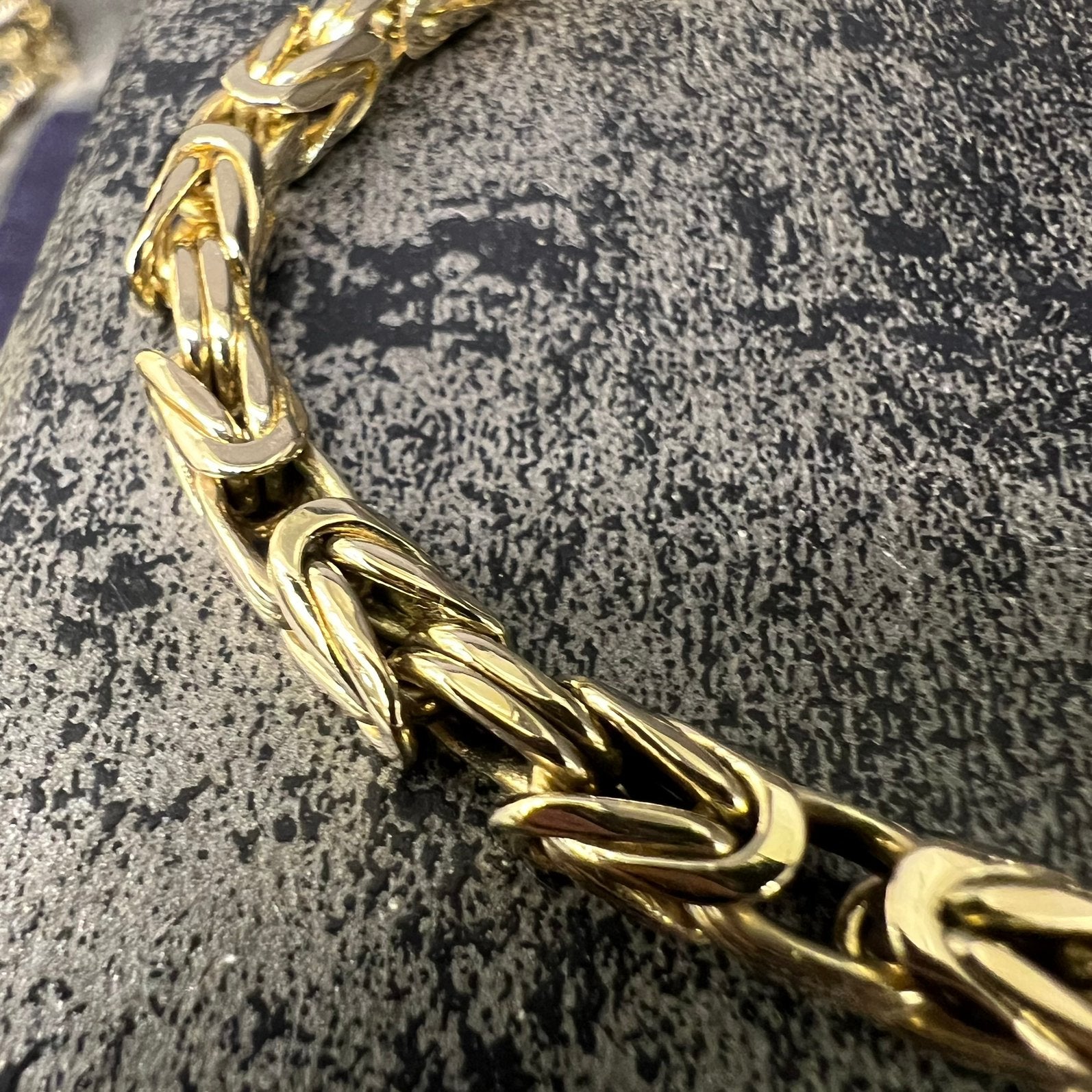 14 karaat gouden armband Koningsarmband massief 39 gram, Ophalen of Verzenden, Zo goed als nieuw, Goud