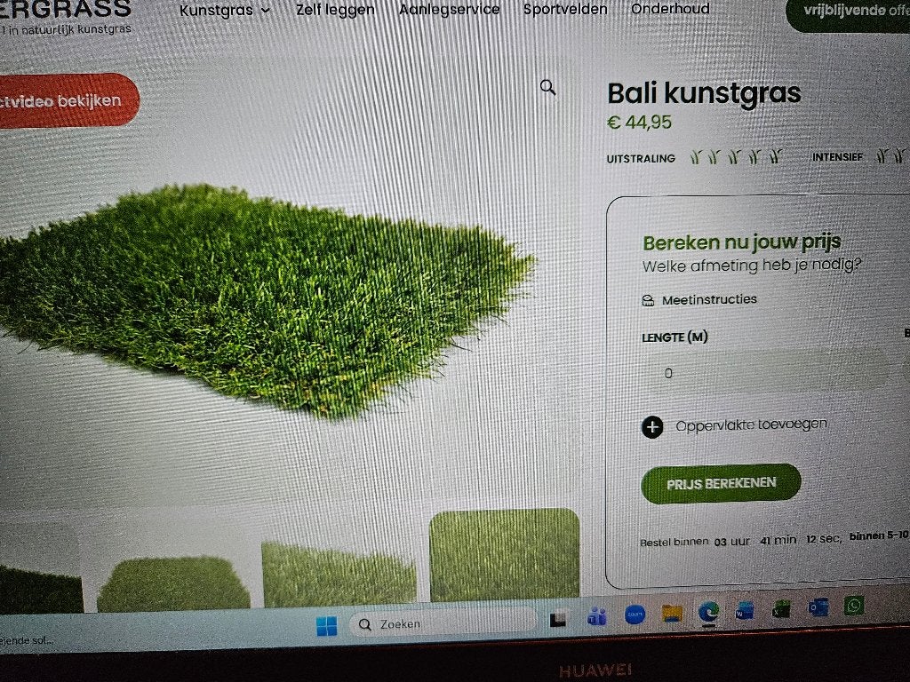 kunstgrass, Ophalen, Nieuw, Minder dan 10 m², Kunstgras