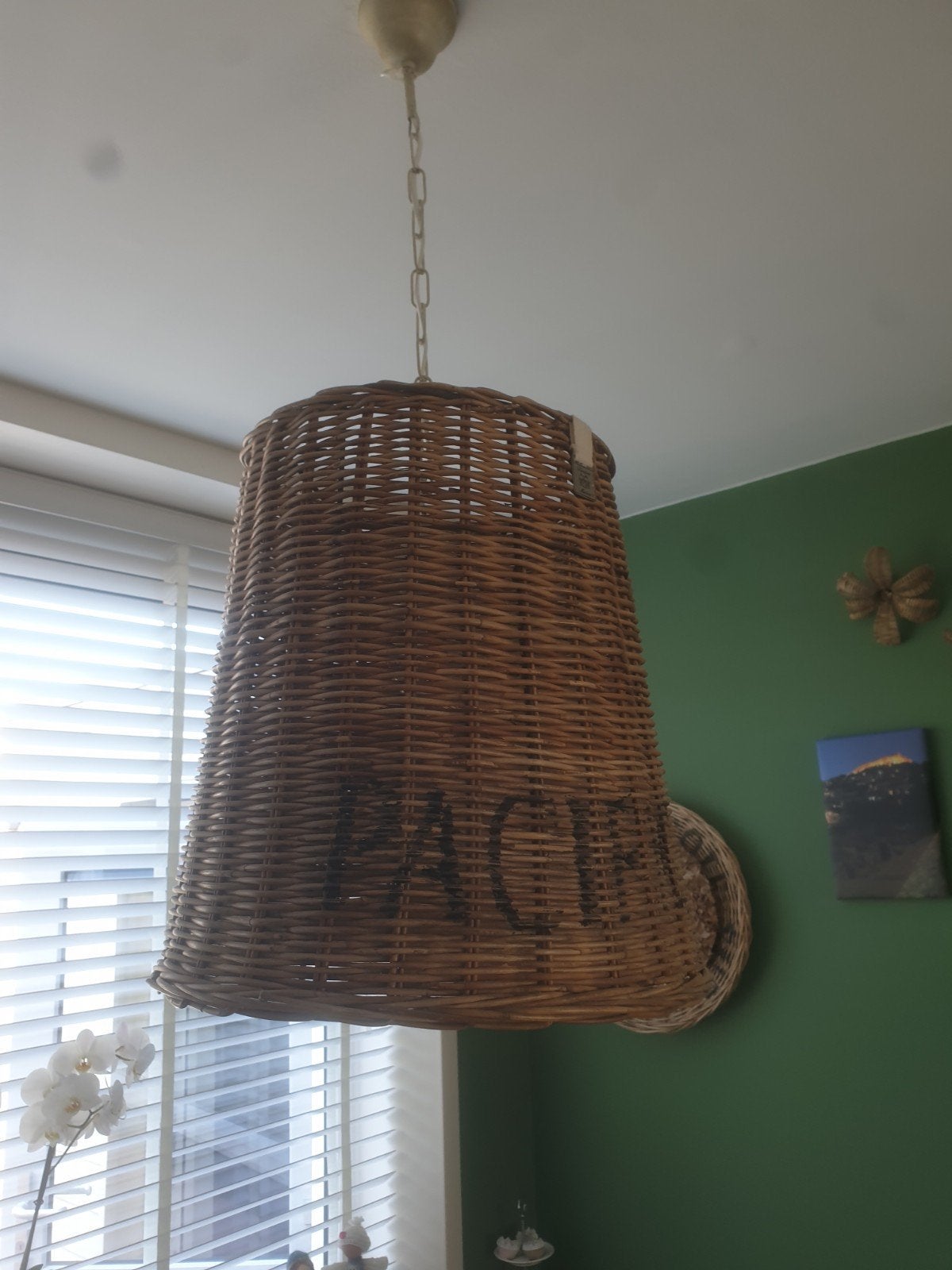 Riviera Maison rattan hanglamp, Ophalen, Zo goed als nieuw