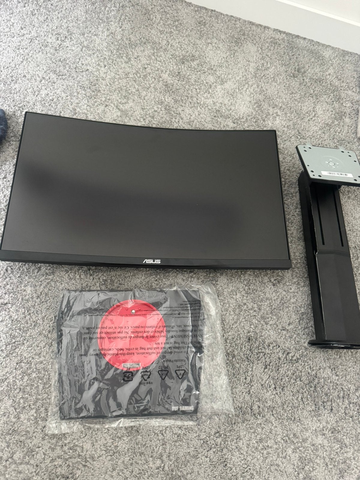 ASUS TUF Gaming VG24VQE Zwart, Computers en Software, Monitoren, IPS, Full HD, Minder dan 1 ms, Zo goed als nieuw