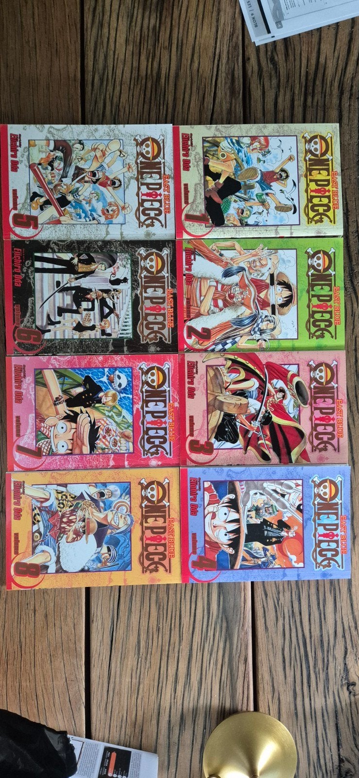 One piece engels 1 t/m 8, Boeken, Eiichiro Oda, Ophalen of Verzenden, Zo goed als nieuw, Japan (Manga)