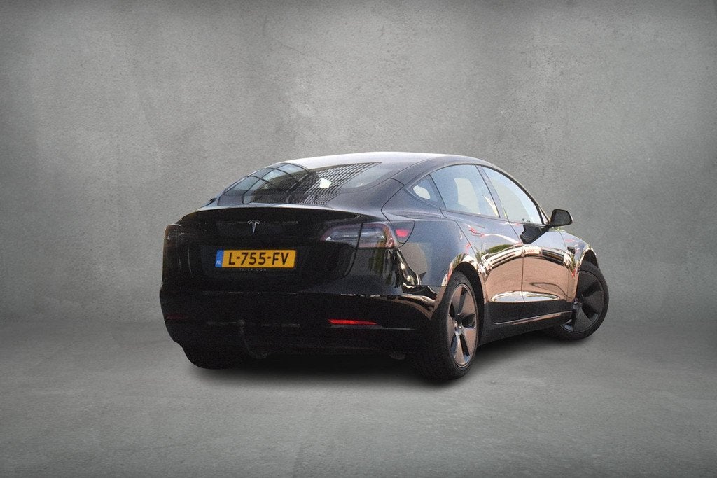 Tesla Model 3 Standard RWD Plus 60 kWh | Trekhaak | Full Sel, Auto's, 238 pk, Gebruikt, Zwart, Origineel Nederlands