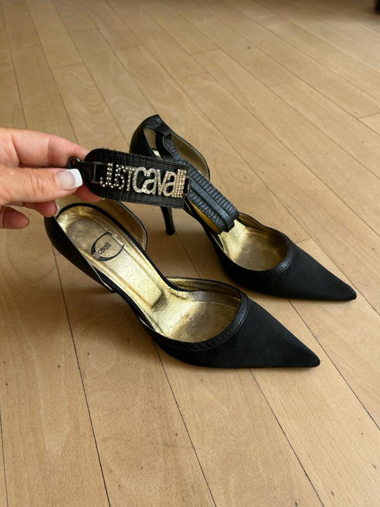 Just Cavalli pumps maat 38, zo goed als nieuw, Ophalen of Verzenden, Zo goed als nieuw, Zwart, Pumps