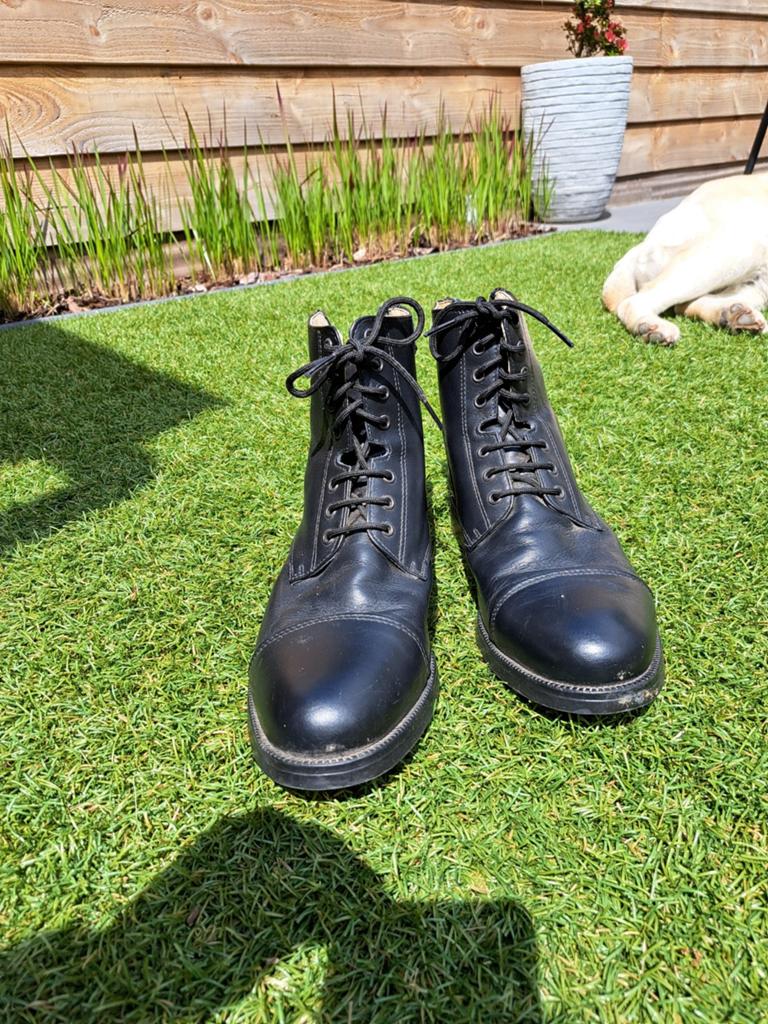 Fouganza leren paardrijlaarzen Jodhpurs maat 43, Ophalen, Zo goed als nieuw, Dressuur, Schoeisel