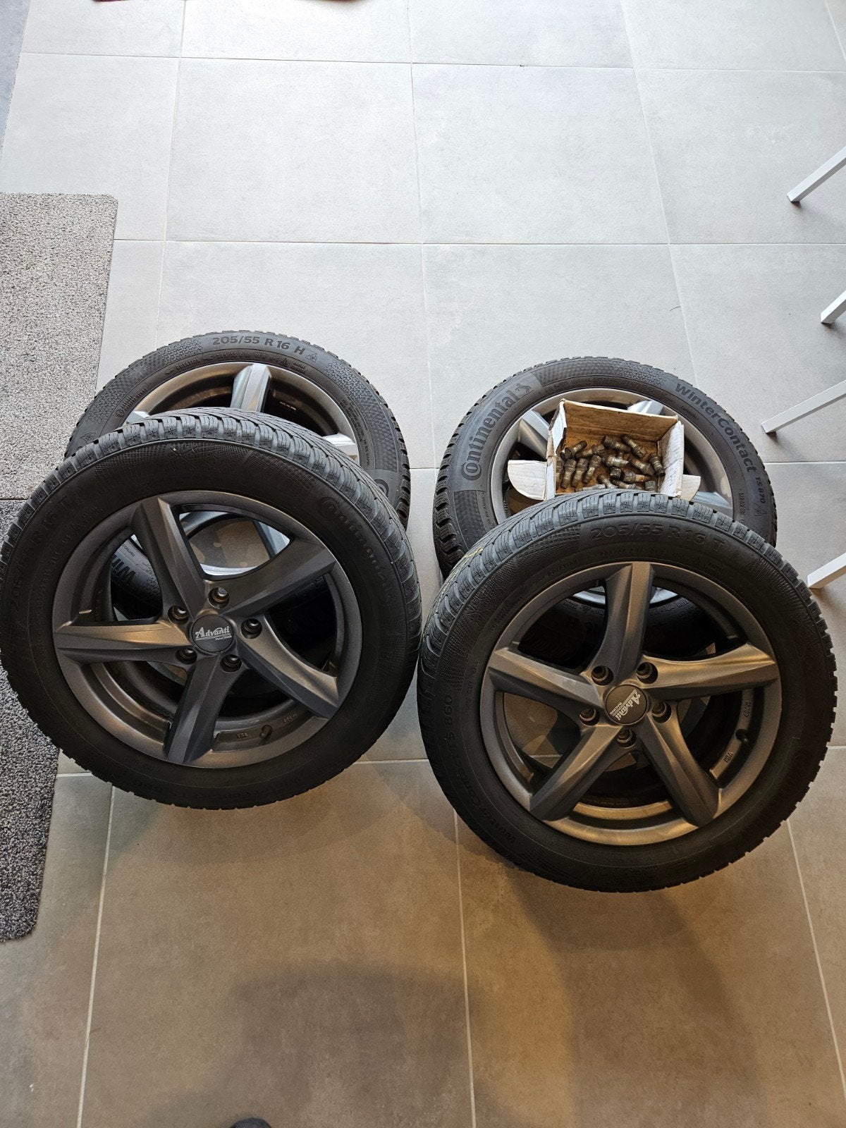 Voor Audi a3 Continental WinterContact TS 870 winterbanden m, Ophalen, Gebruikt, 16 inch, Banden en Velgen