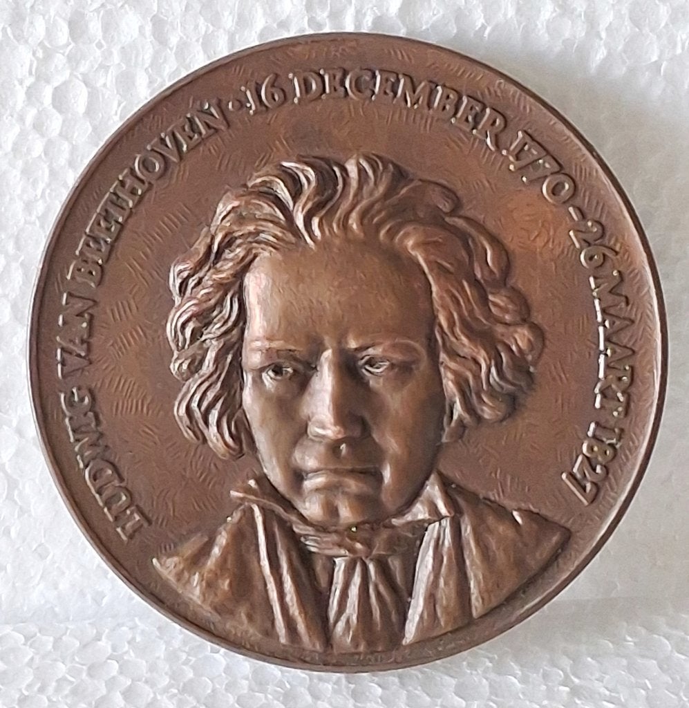 penning brons Ludwig van Beethoven 1770-1827, Ophalen of Verzenden, Brons, Buitenland