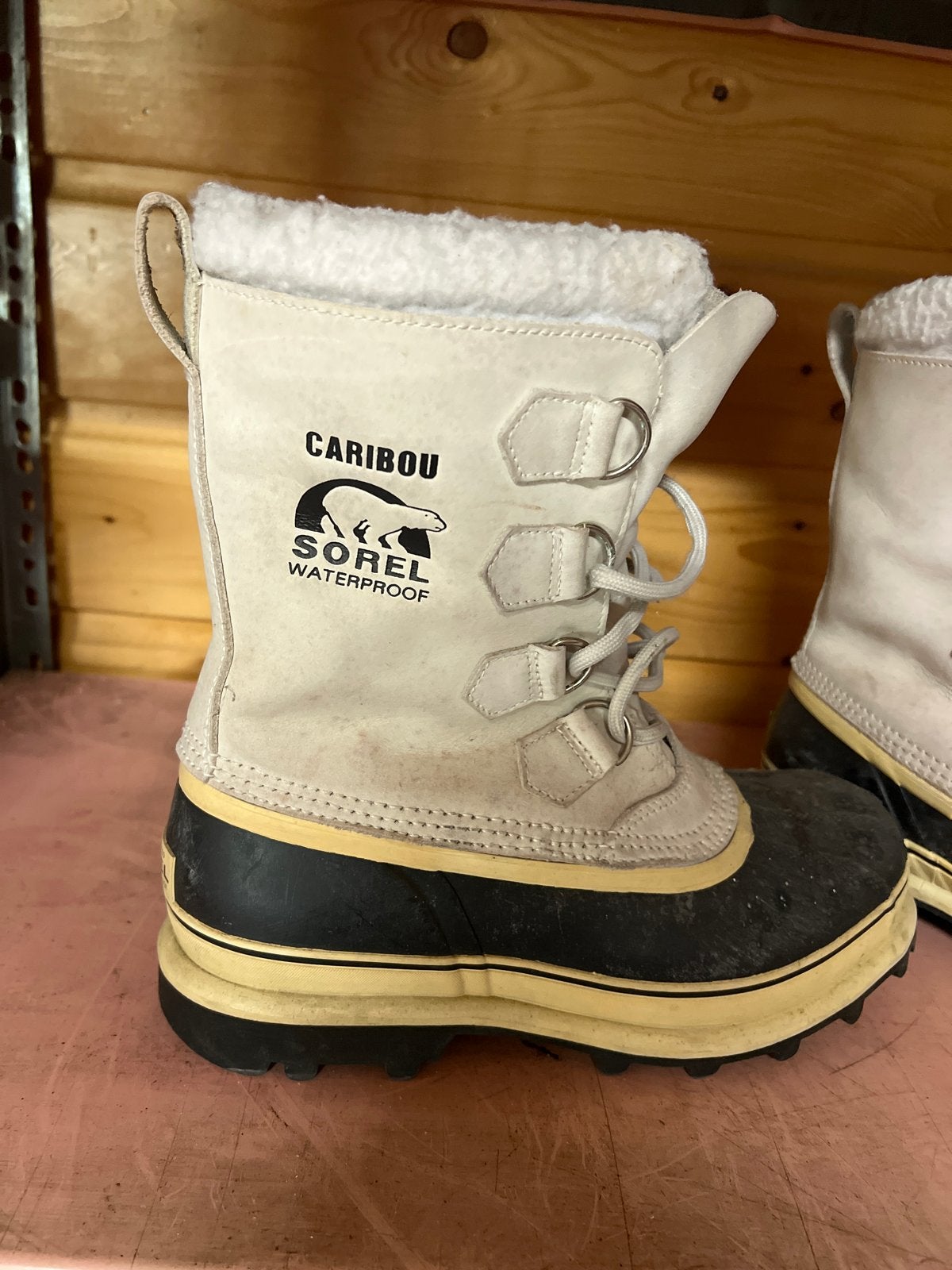 Sorel Caribou Snowboots - Wit/Zwart maat 40, Kleding | Dames, Schoenen, Ophalen of Verzenden, Gedragen, Wit, Snowboots