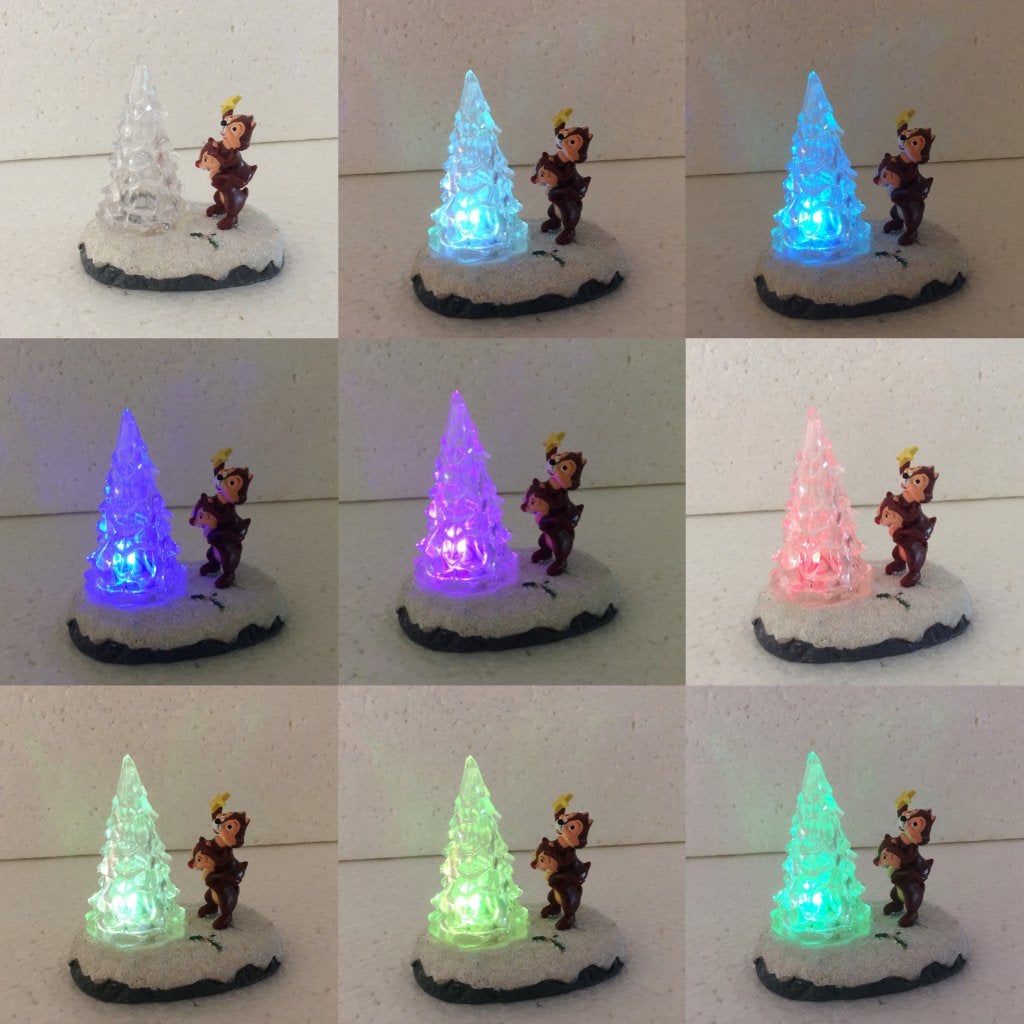 Disney Knabbel en Babbel - beeldje - led verlichting, Verzamelen, Ophalen of Verzenden, Overige figuren, Zo goed als nieuw, Beeldje of Figuurtje