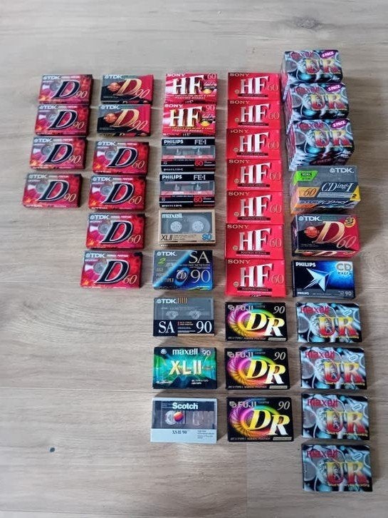 56 cassette bandjes tapes nieuw gesealed vintage retro, Cd's en Dvd's, Cassettebandjes, 2 t/m 25 bandjes, Overige genres, Ophalen of Verzenden
