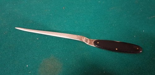 briefopener nugget metaal, Verzamelen, Ophalen of Verzenden