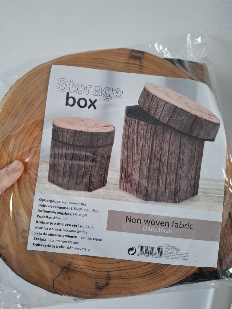 opbergdoos boomstam, Ophalen of Verzenden, Nieuw, Bruin, Overige materialen