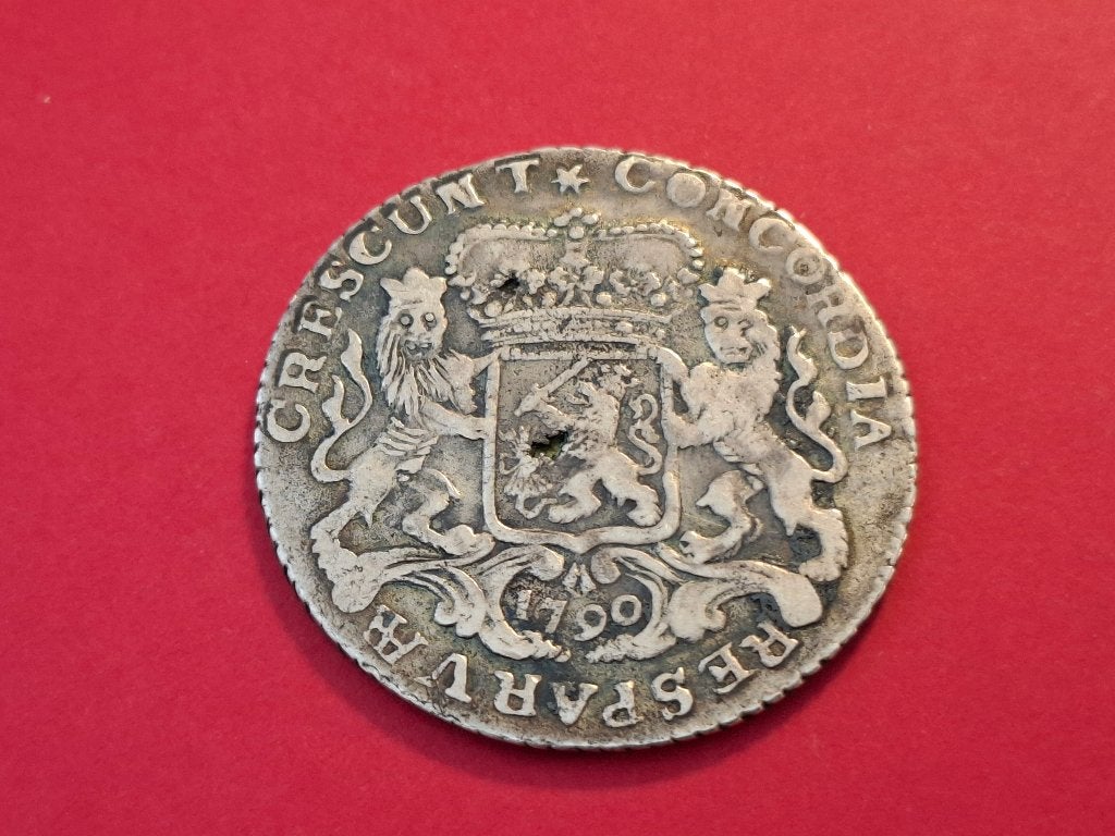 1/2 Dukaton 1790 Gelderland Schaars, Postzegels en Munten, Munten | Nederland, Vóór koninkrijk, Zilver, Losse munt, Overige waardes