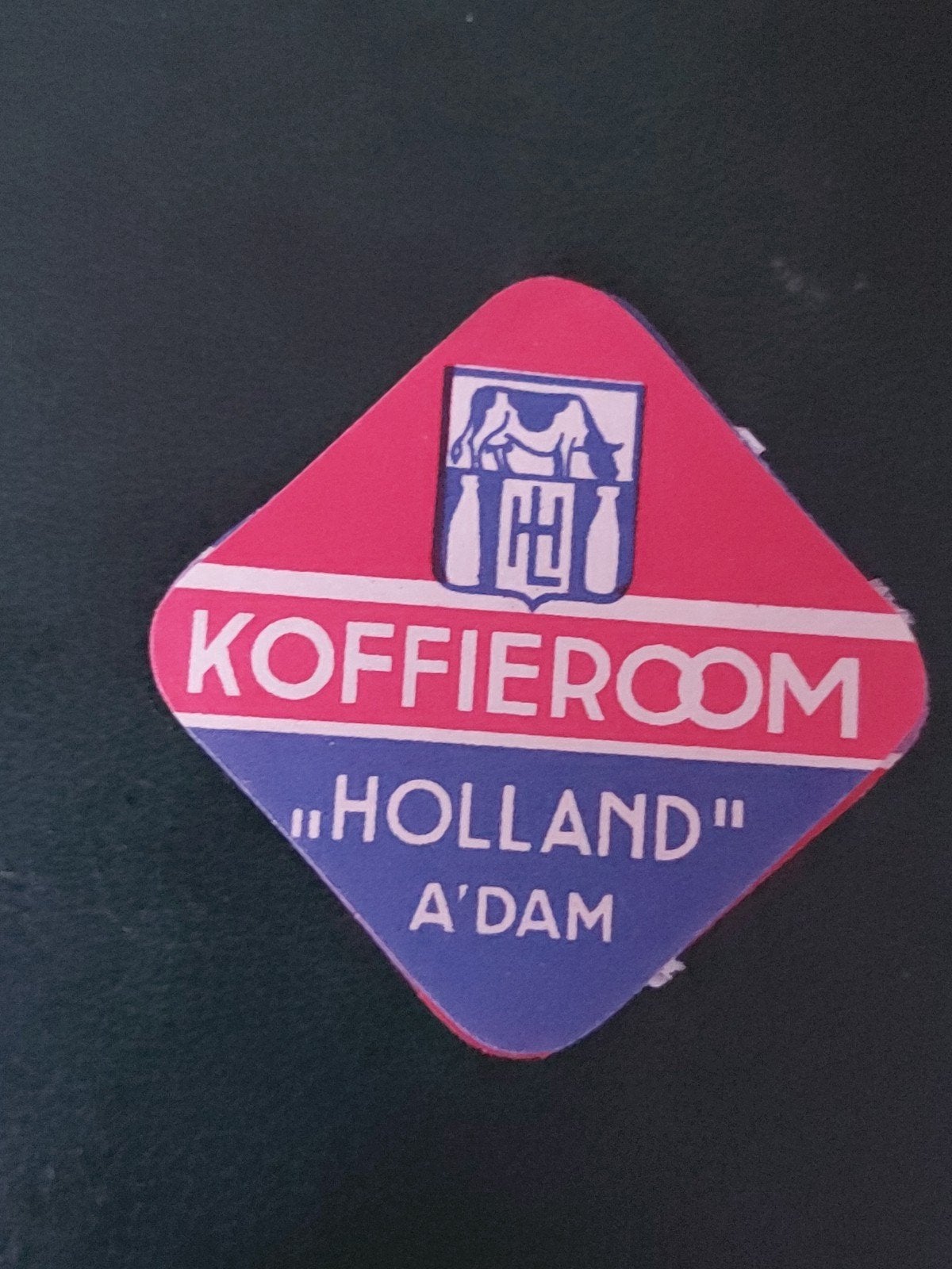 Sluitzegel Melkinrichting HOLLAND A'dam Koffieroom Zuivel, Verzamelen, Merken en Reclamevoorwerpen, Verzenden, Gebruikt, Overige typen