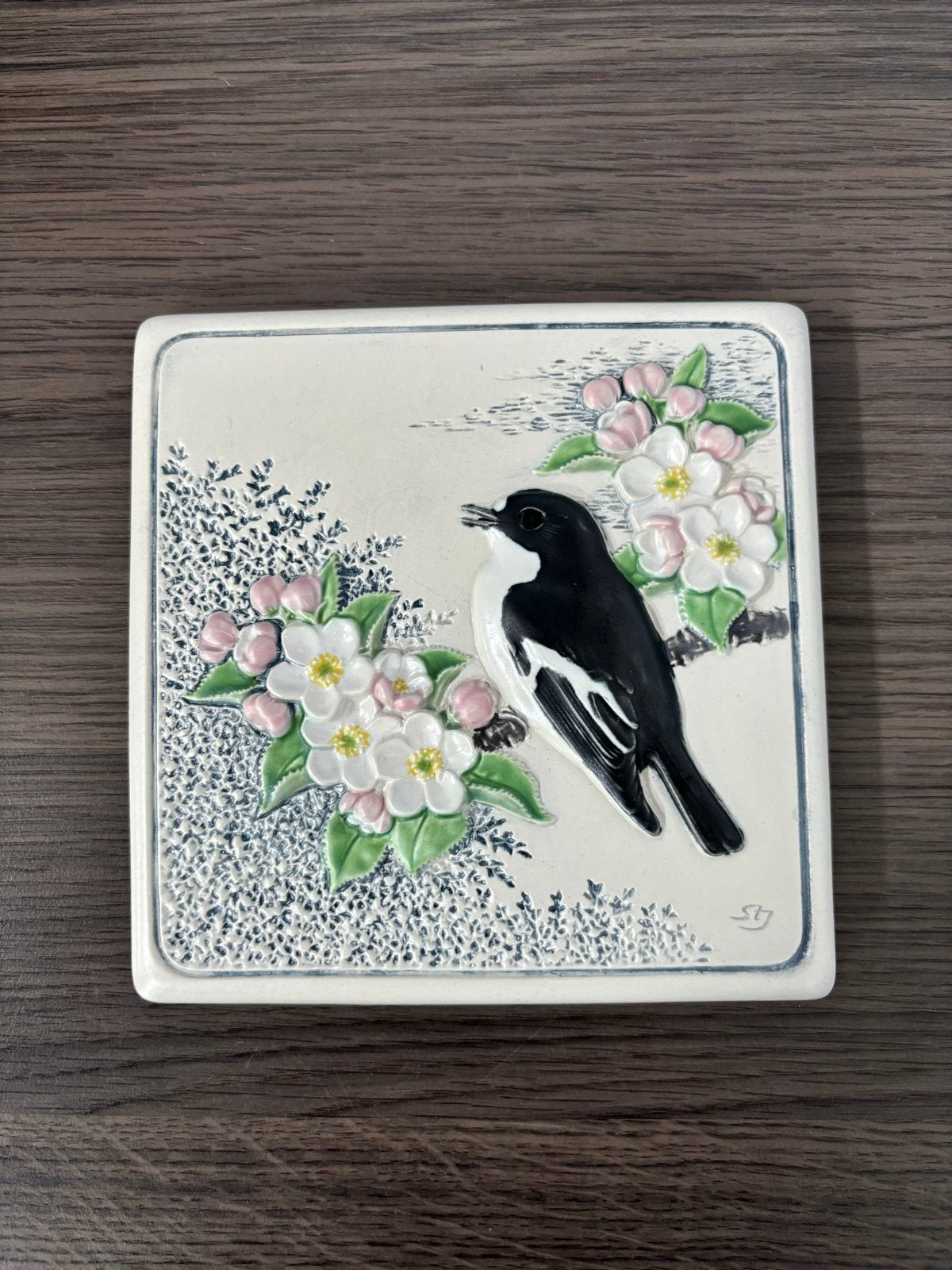 Jie Gantofta Zweden Vår (Lente) Keramische Wanddecoratie, Ophalen of Verzenden