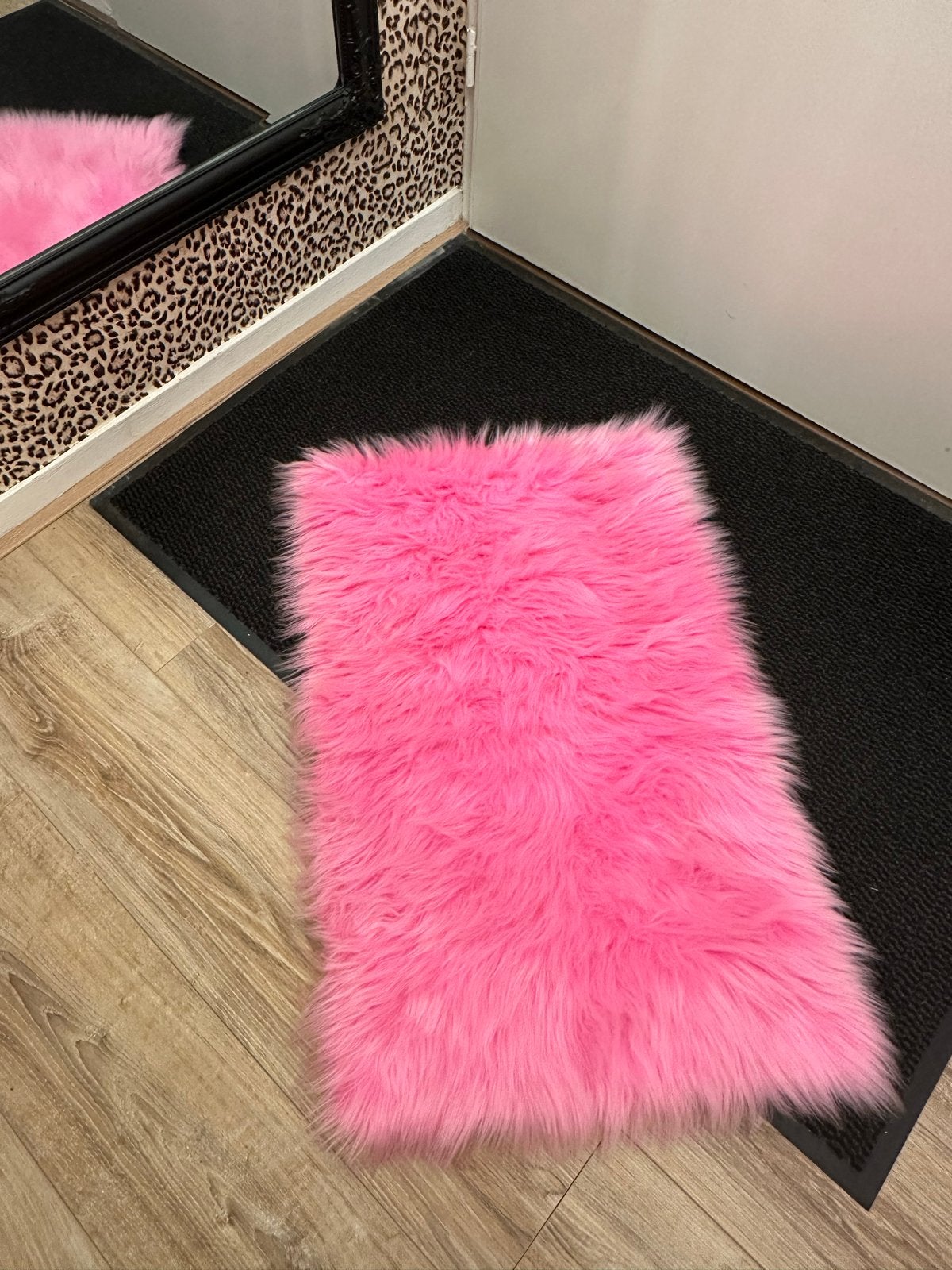 TAPIJT - Pink | Y2k | Artdeco | Kleedje | Bont | Slaapkamer, 50 tot 100 cm, Zo goed als nieuw, Rechthoekig, 50 tot 100 cm
