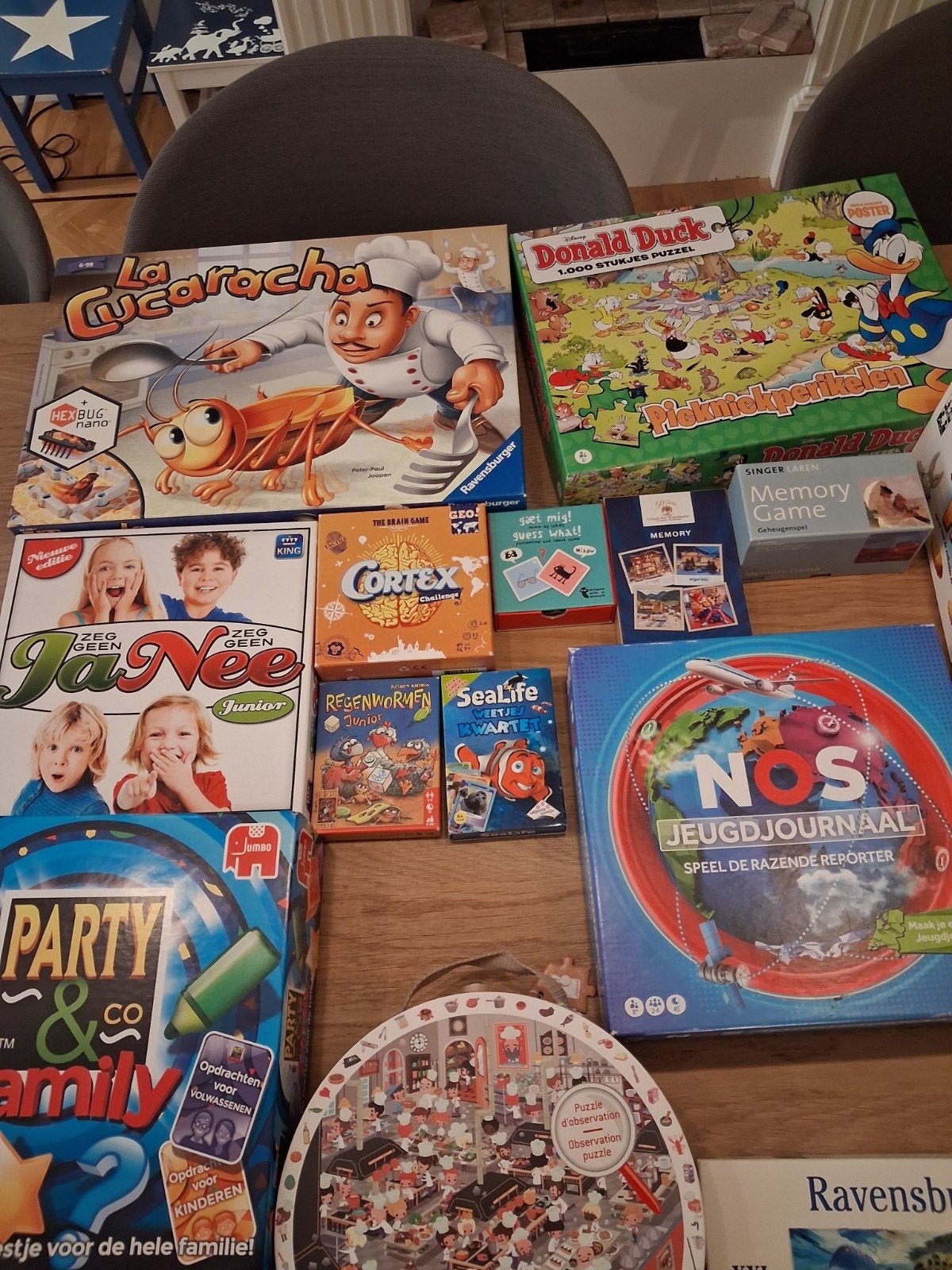 Diverse bord- en kaartspellen en puzzels. bieden per stuk, Een of twee spelers, Ophalen of Verzenden, Zo goed als nieuw