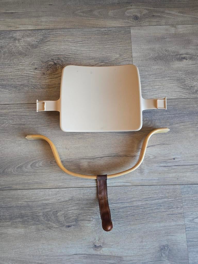 Stokke tripp trapp babyset oud model bruin leertje, Kinderen en Baby's, Kinderstoelen, Ophalen of Verzenden, Meegroeistoel