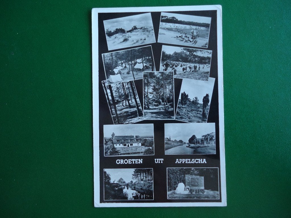 (872) Kaart: Groeten uit APPELSCHA / Klein formaat, Verzenden, 1960 tot 1980, Gelopen, Friesland