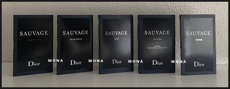 Sauvage set 5 parfum samples proefjes testers monsters, Sieraden, Tassen en Uiterlijk, Uiterlijk | Parfum, Verzenden, Nieuw