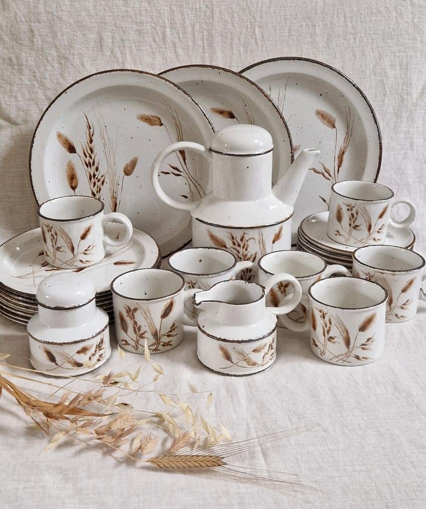 Vintage Midwinter Oats Wedgewood Servies - 30-delig, Ophalen
