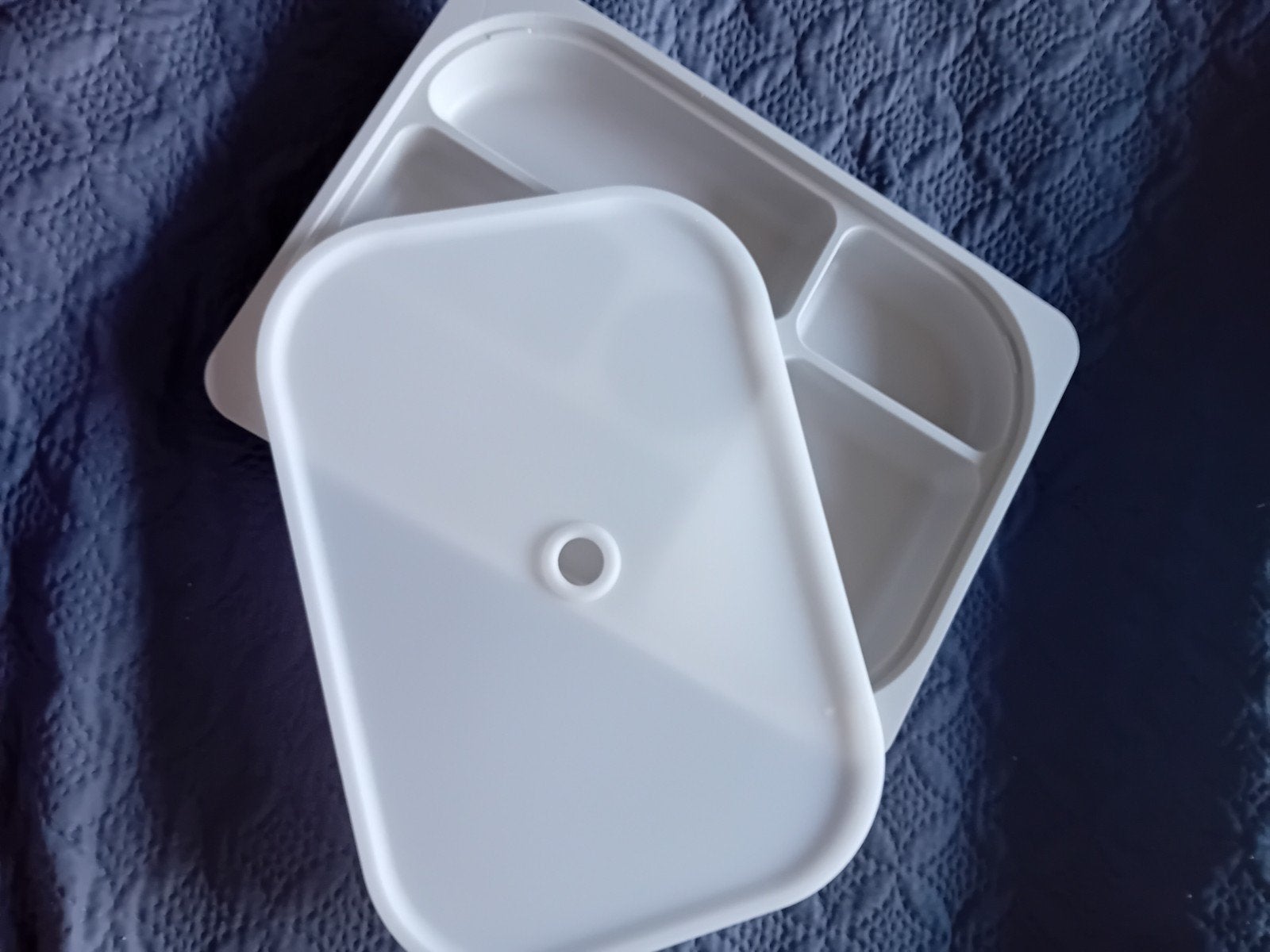 Bak met vakjes en deksel voor IKEA Trofast kast 42x30x5, Ophalen of Verzenden, Zo goed als nieuw, Grijs, Kunststof