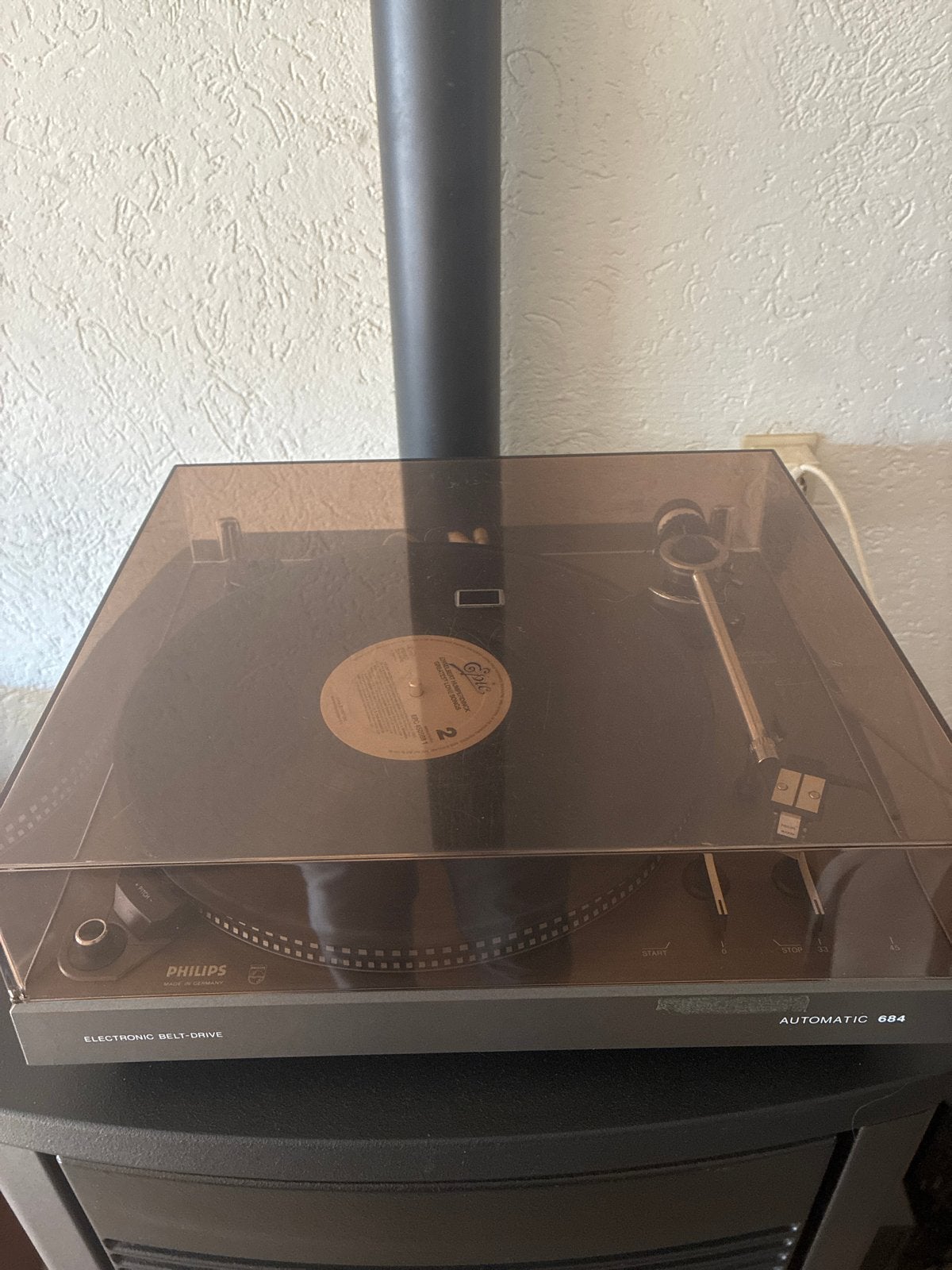 Philips Automatic 684 Platenspeler - Made in Germany, Philips, Gebruikt, Automatisch, Ophalen of Verzenden