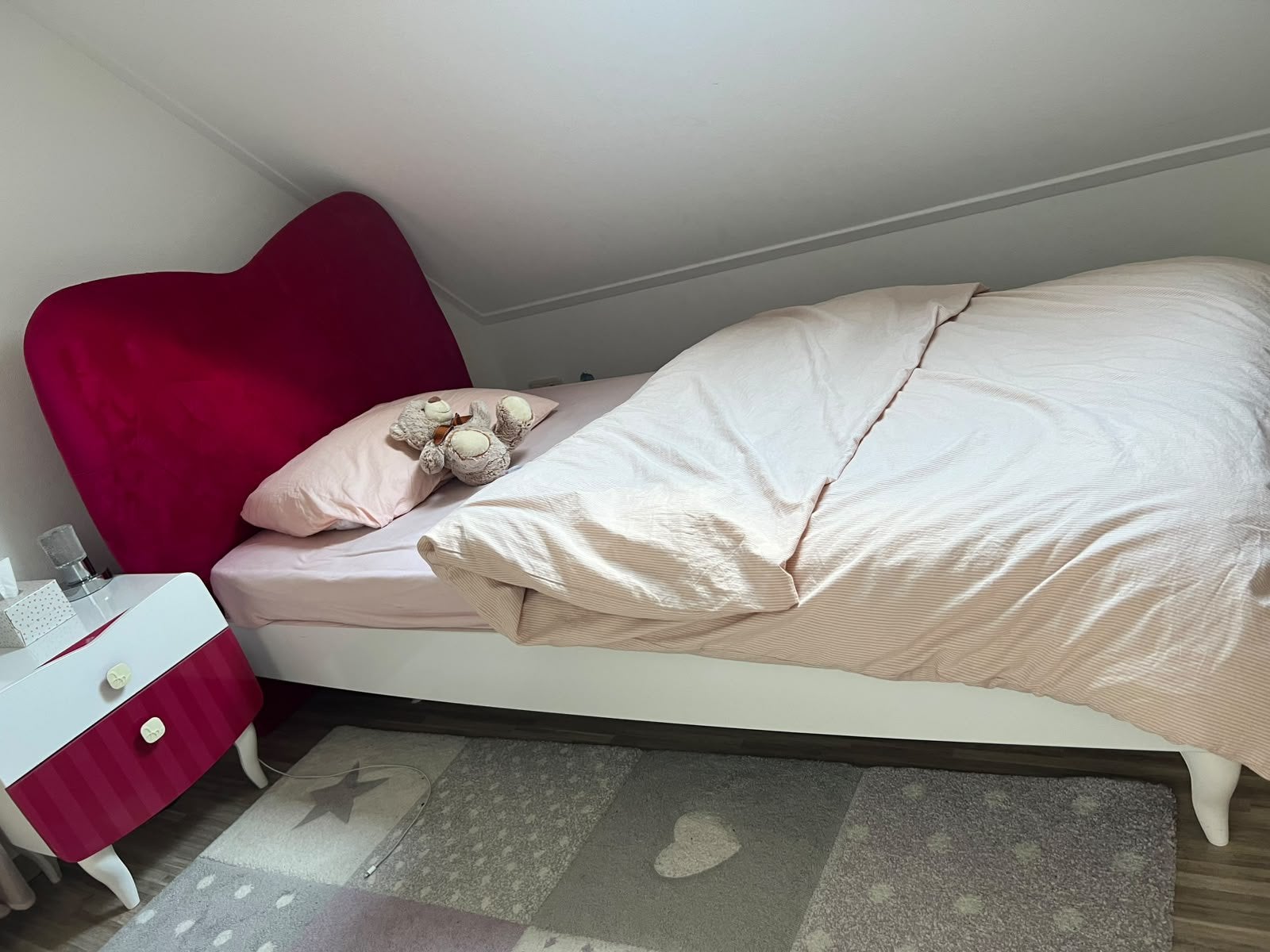 Complete meidenslaapkamer Cilek Yakut, Ophalen, 90 cm, Eenpersoons, Wit