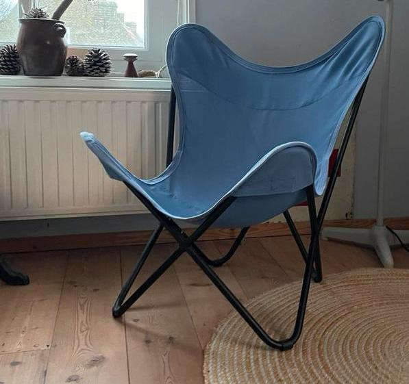 Vlinder Stoel, Ophalen, Nieuw, Blauw, Eén