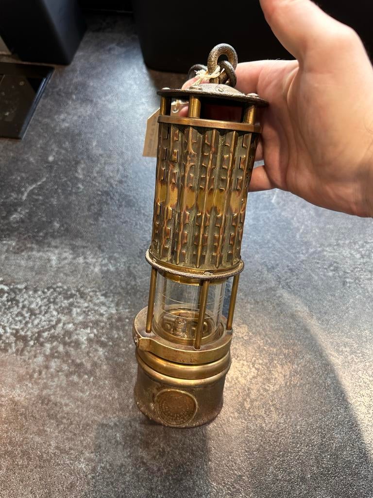 Antieke mijnlamp - Wolf Safety Lamp Co. - USA, Ophalen of Verzenden