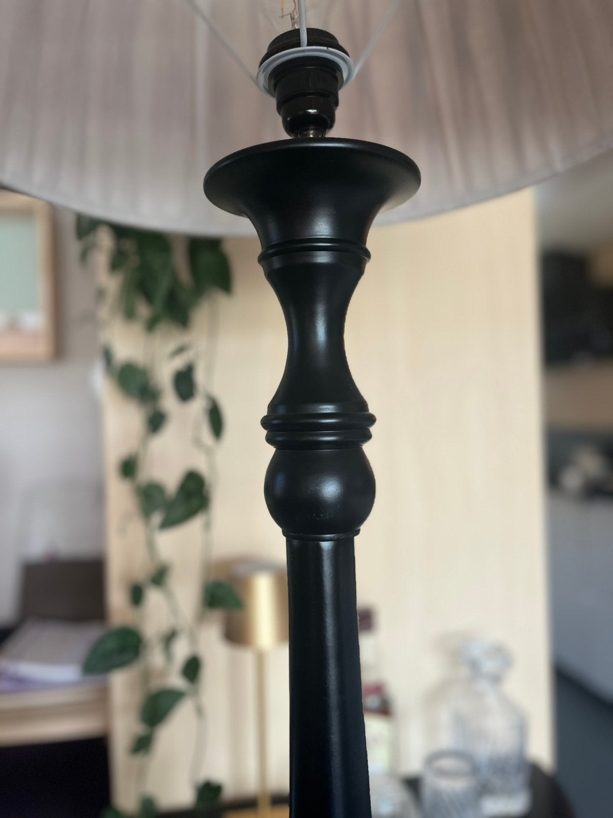 Staanlamp/tafeltje Riviera Maison zwart, Ophalen, Gebruikt
