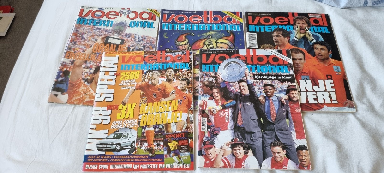 5 Voetbal International tijdschriften, Ophalen of Verzenden, Buitenlandse clubs, Boek of Tijdschrift