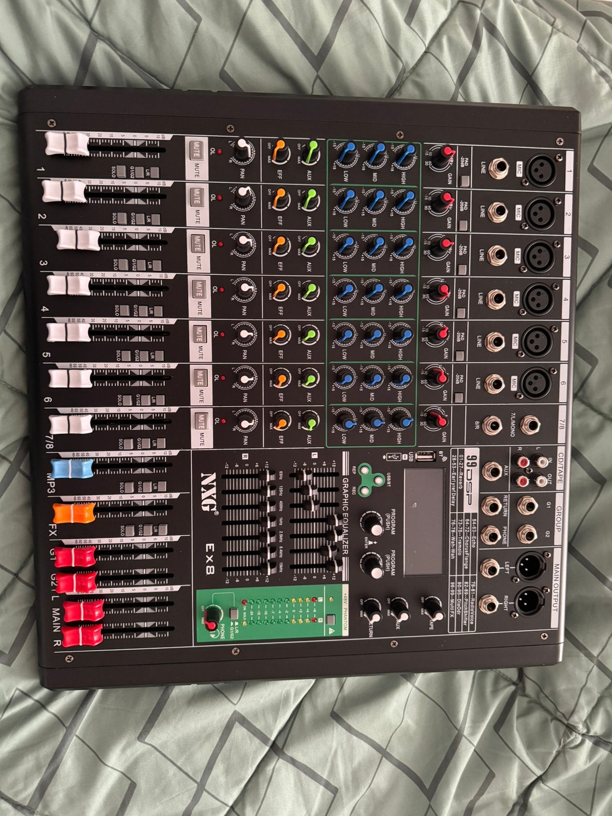 NXG. EX8 mengpaneel. NIEUW!!, Muziek en Instrumenten, Ophalen, Nieuw, 5 tot 10 kanalen