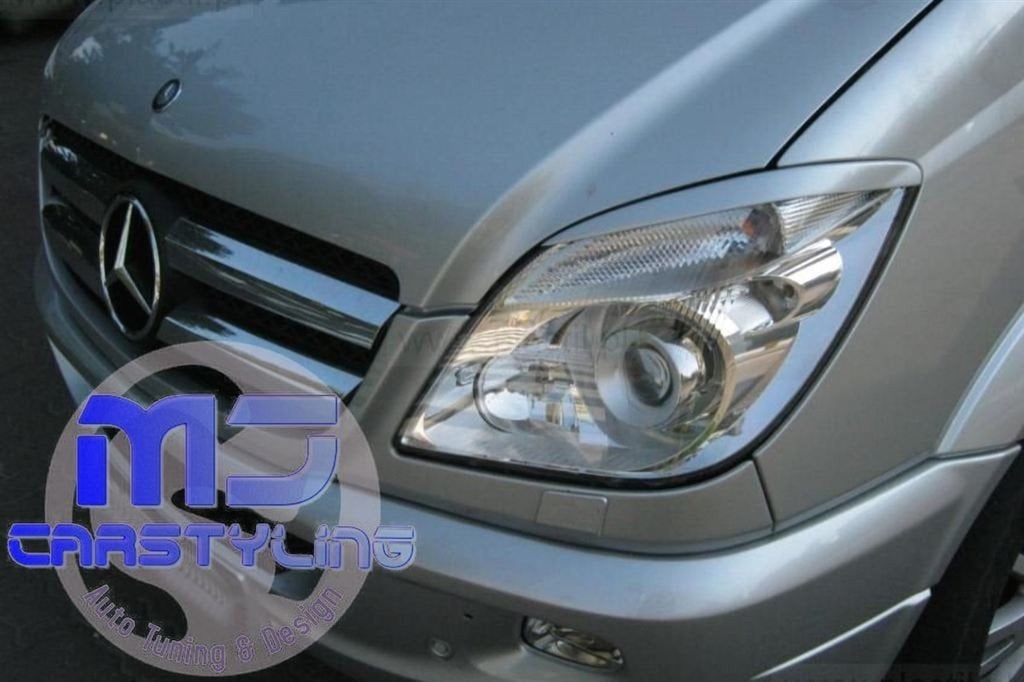 Mercedes Sprinter W906 - Koplampspoilers, Auto diversen, Tuning en Styling, Ophalen of Verzenden, MJ-Carstyling, Info@mj-carstyling.net