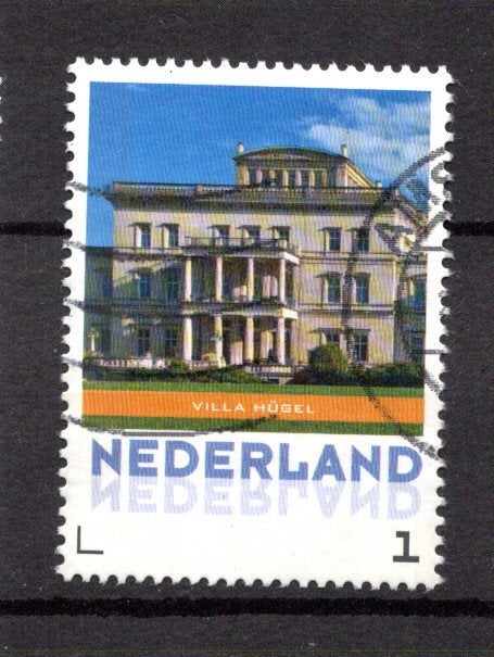 gestempelde zegel. persoonlijke: uit velletje van 3. Villa, Ophalen of Verzenden, Na 1940, Gestempeld