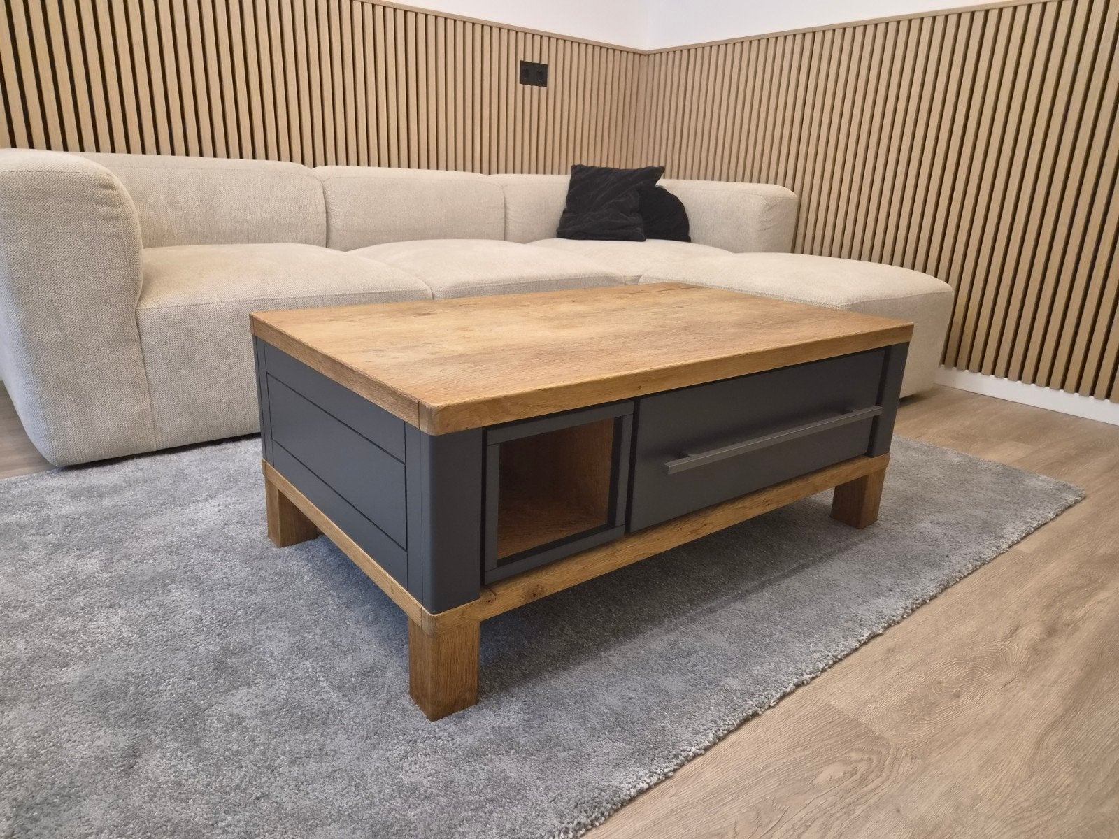 Salontafel Jardin Henders & Hazel, Huis en Inrichting, Ophalen, 50 tot 100 cm, Eikenhout, 50 tot 100 cm