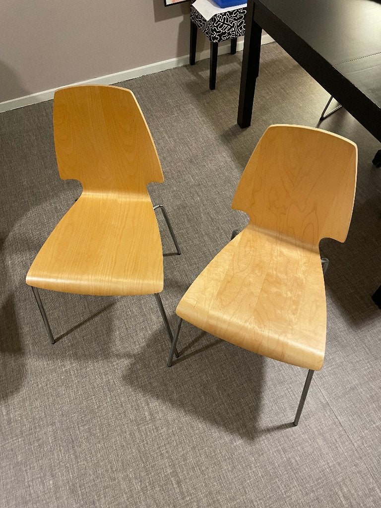 Twee stoelen (IKEA Vilmar), Ophalen, Gebruikt, Overige kleuren, Twee