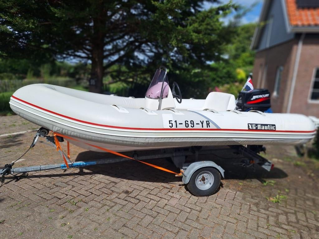 Te koop: GX Nautic Ribb uit 2011, met trailer en 30pkmercury, Ophalen of Verzenden, Gebruikt, Overige typen