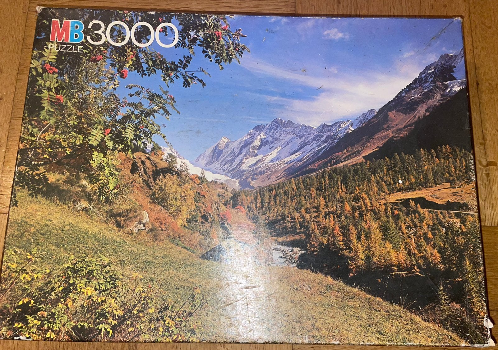 MB 3000 Puzzel Lötschental Zwitserland 122x89cm, Ophalen of Verzenden, Meer dan 1500 stukjes, Zo goed als nieuw