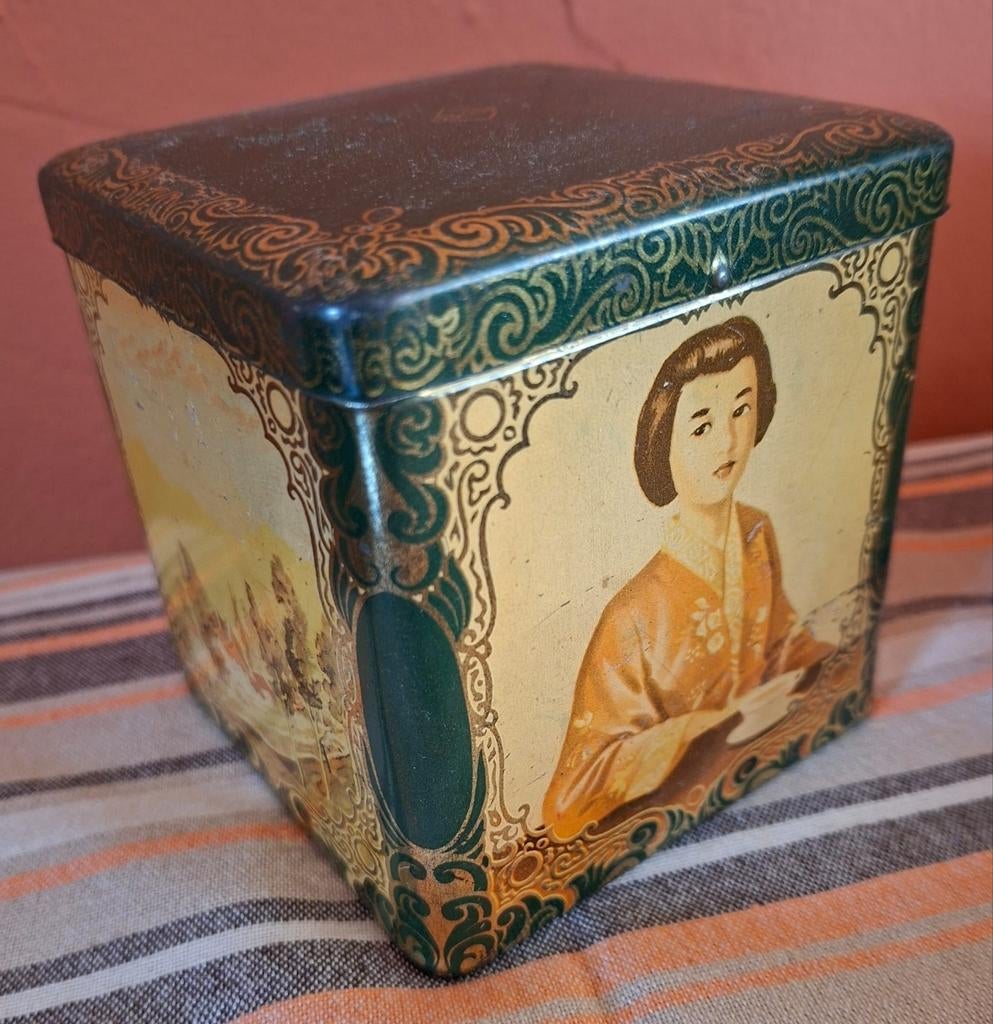 4 vintage blikken Co-op, Verzamelen, Blikken, Ophalen of Verzenden