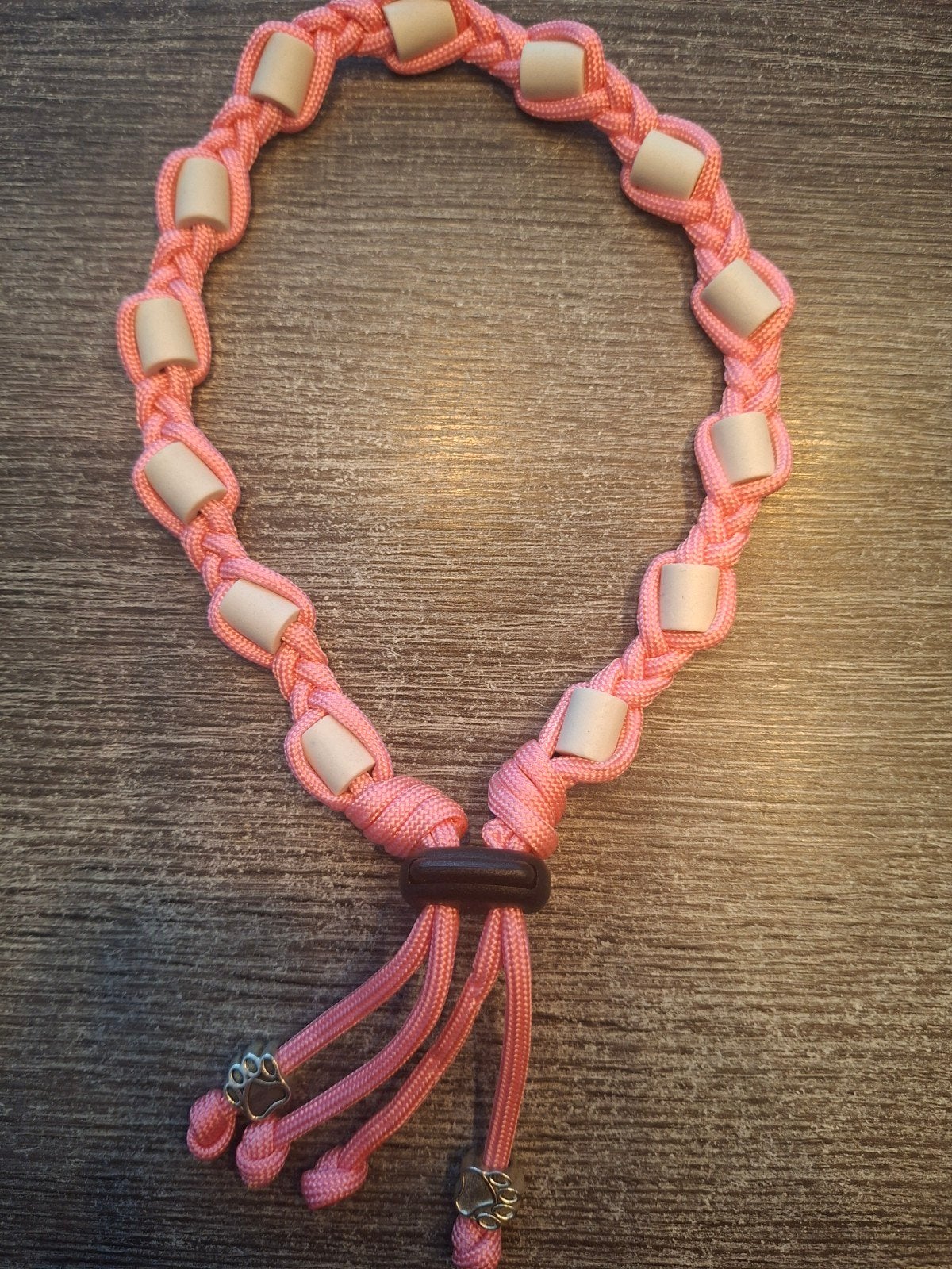 Anti-tekenband EM keramiek kralen Maat M 32-42cm, Ophalen of Verzenden, Handgemaakt, Nieuw