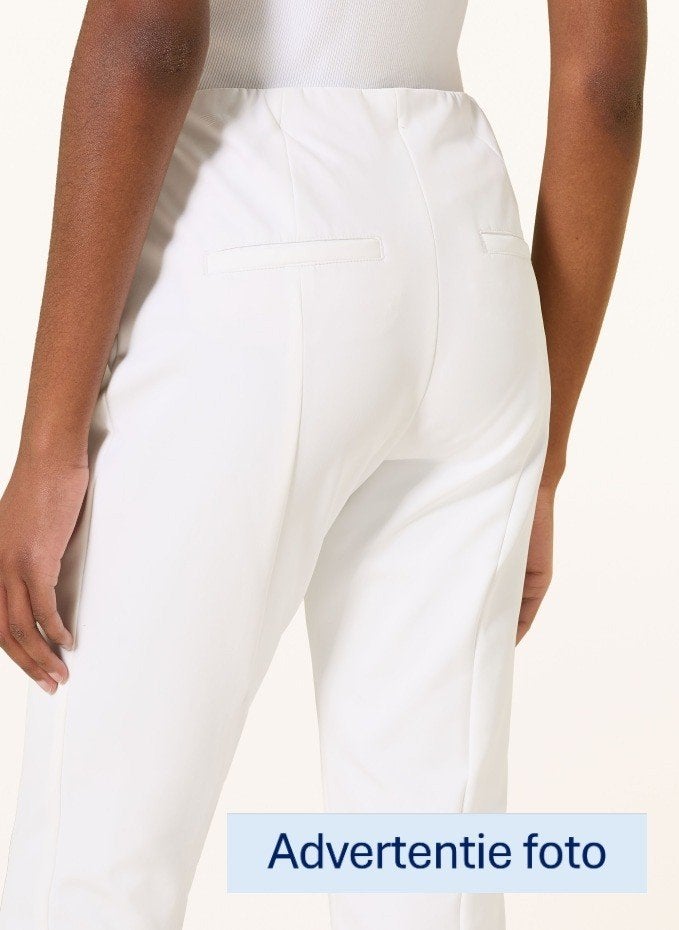 Cambio Ros Summer witte designer pantalon - maat 44, Kleding | Dames, Broeken en Pantalons, Cambio, Wit, Maat 42/44 (L), Ophalen of Verzenden