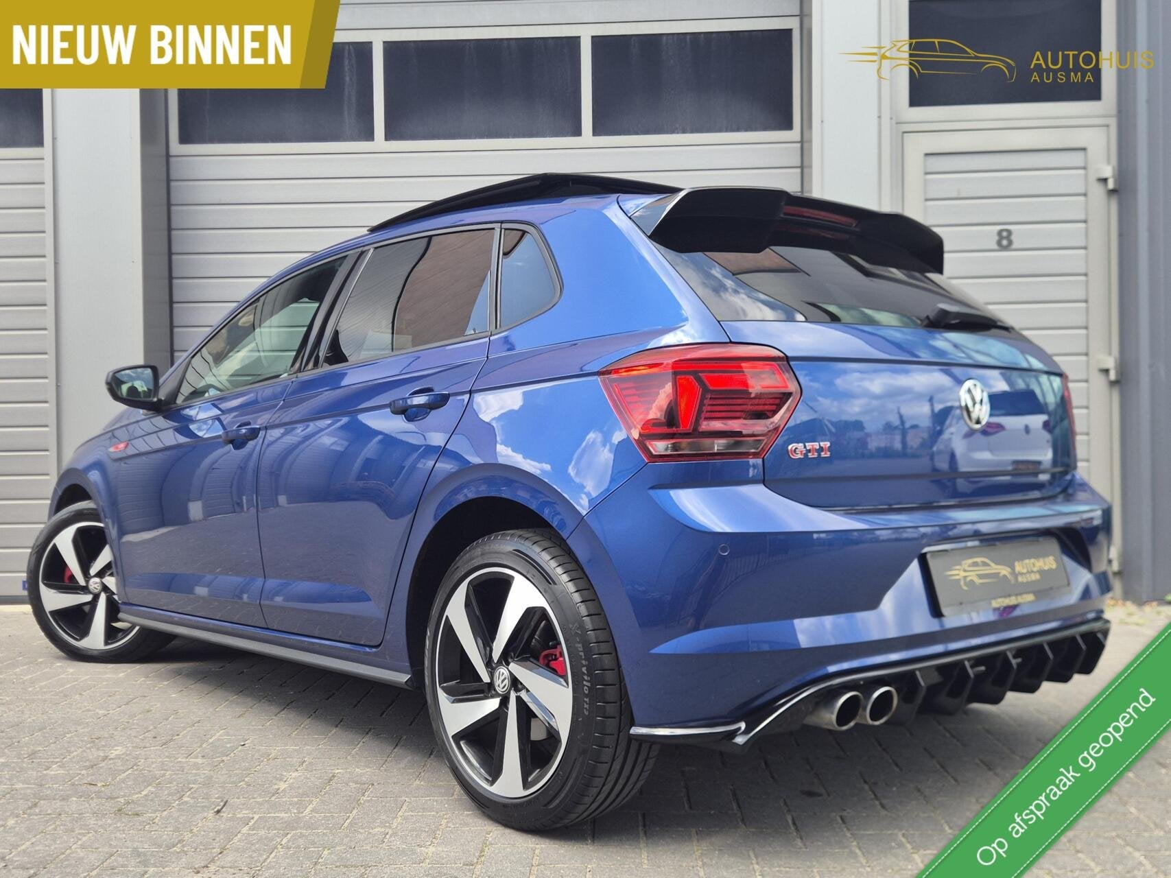 Volkswagen Polo 2.0 TSI GTI 260PK/ACC/Virtual/Pano/Led/Keyle, Dealer onderhouden, Gebruikt, 4 cilinders, Blauw