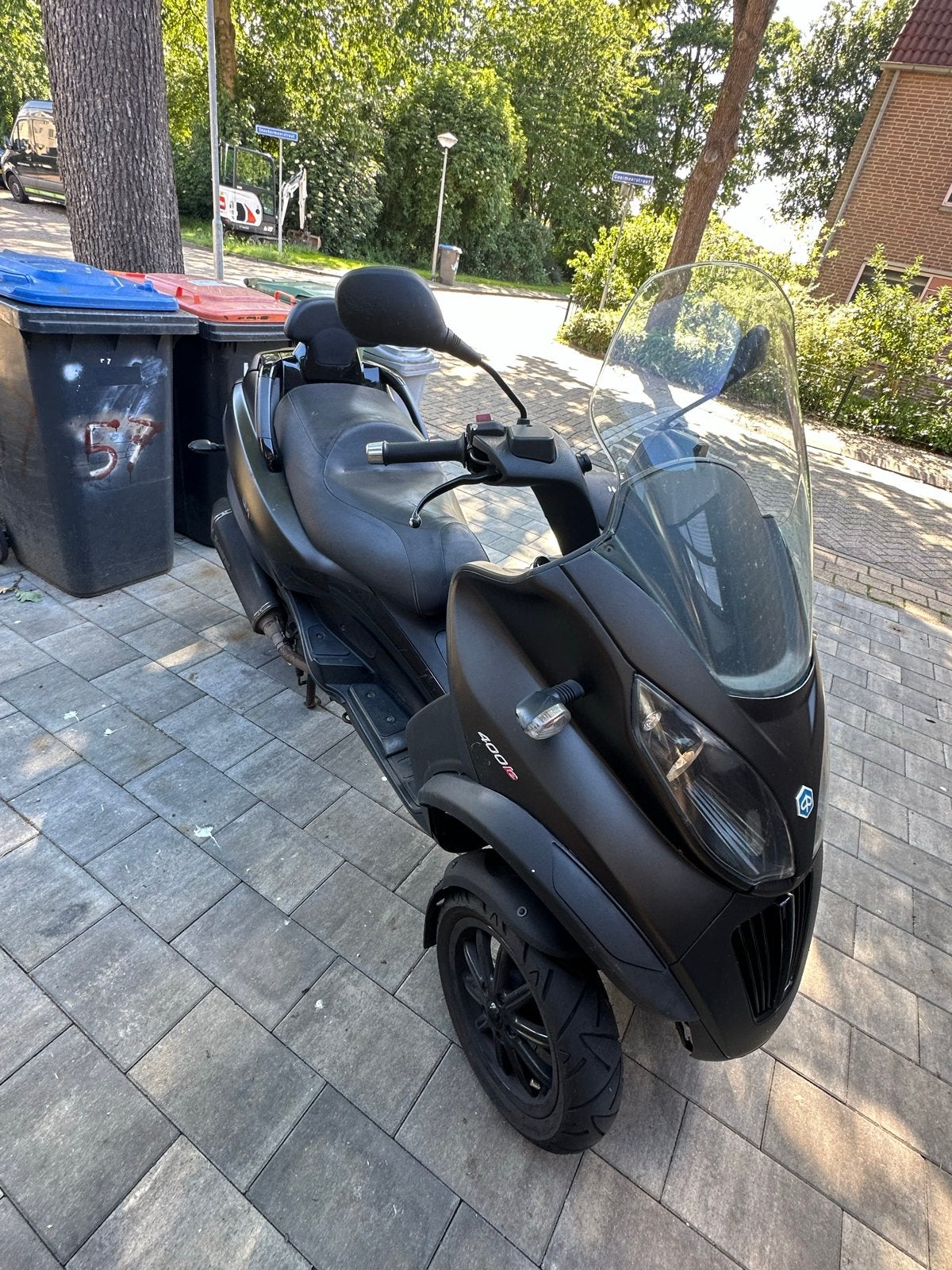 Piaggio MP3 400ie motorscooter - Mat Zwart, Gebruikt, Overige modellen, Maximaal 45 km/u, Ophalen of Verzenden