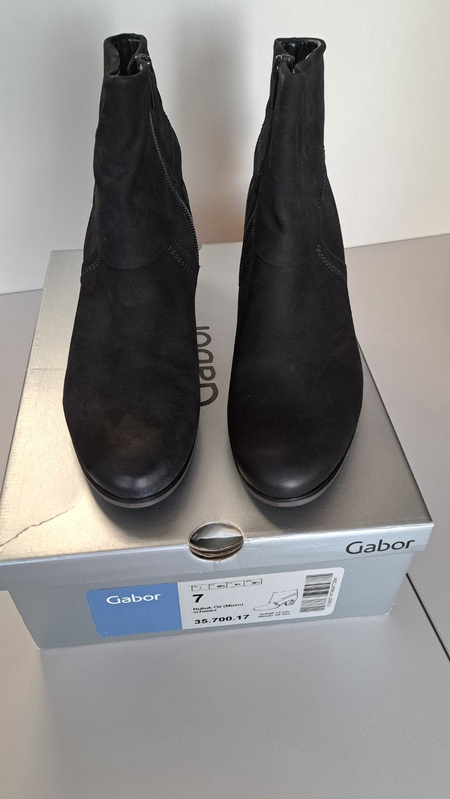 Nieuwe Gabor laarsjes maat 7 = 40.5, Zwart, Lage of Enkellaarzen, Gabor, Nieuw